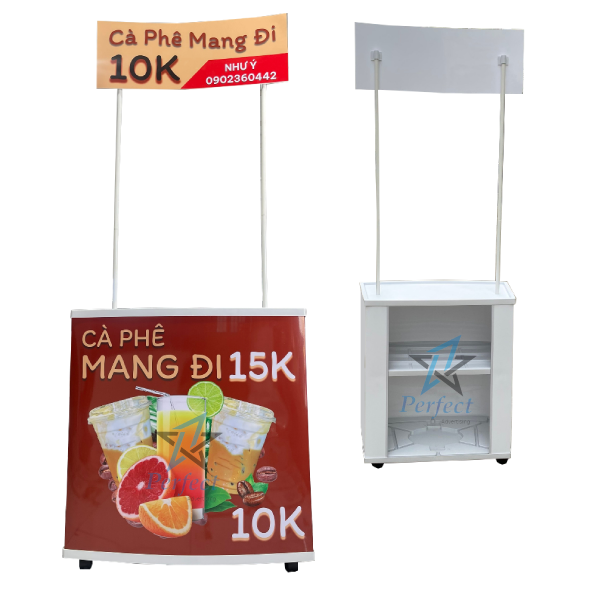 Booth nhựa có bánh xe Perfect