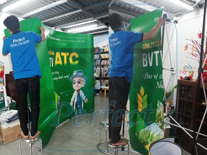 thi công backdrop nhanh tại TPHCM