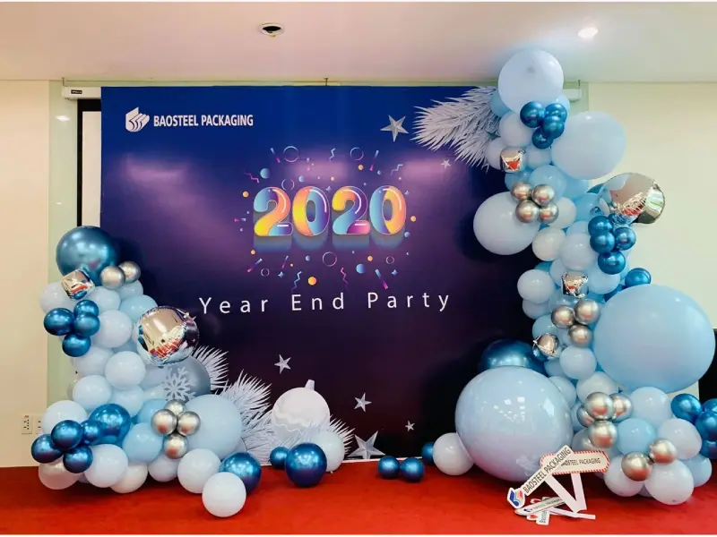 Backdrop sự kiện tất niên cuối năm