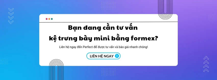 CTA kệ trưng bày bằng formex