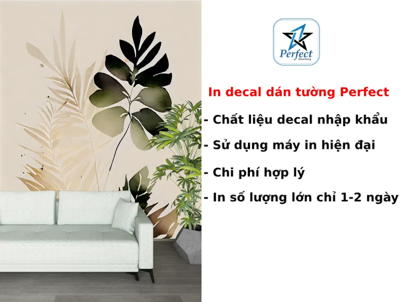 In ấn decal dán tường