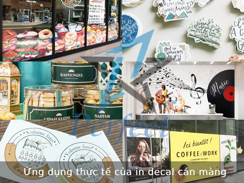 Ứng dụng thực tế của in decal cán màng trong đời sống