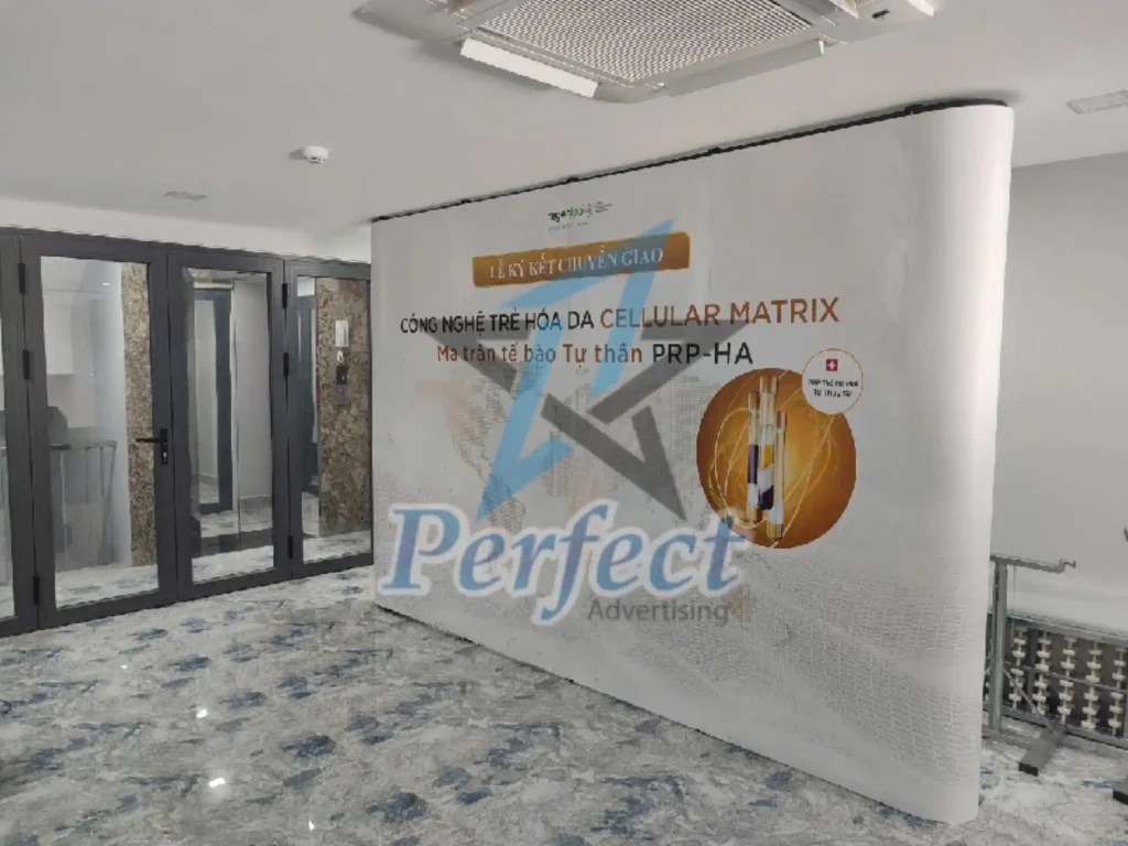 Công trình thi công backdrop lễ ký kết