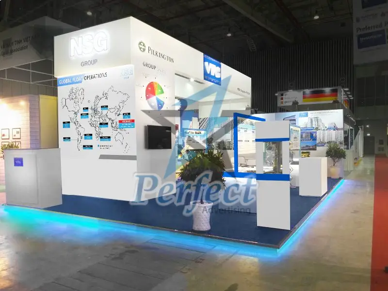 Các loại thiết kế booth triển lãm phổ biến hiện nay