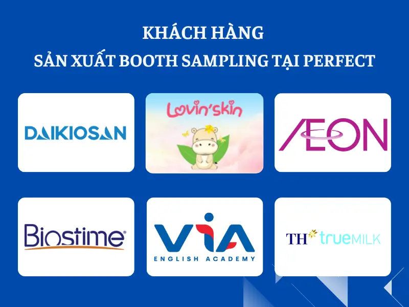 Một số khách hàng đã sản xuất booth tại Perfect