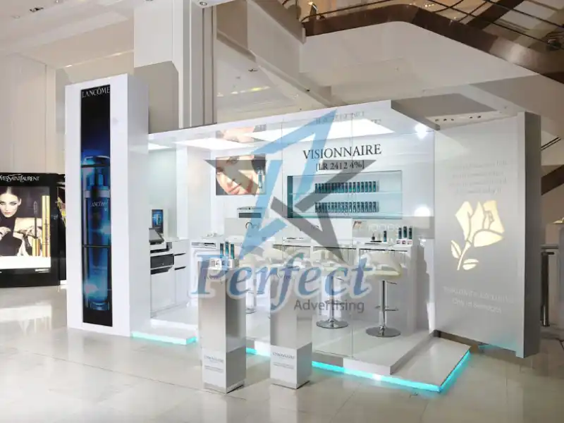 Một số kích thước booth mỹ phẩm trên thị trường