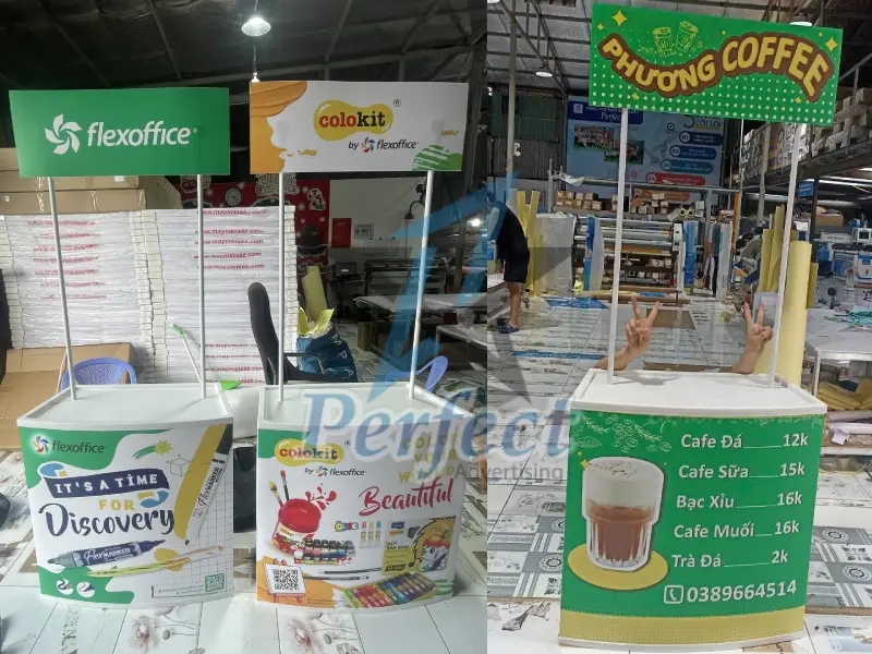 Những lưu ý khi sản xuất booth sampling