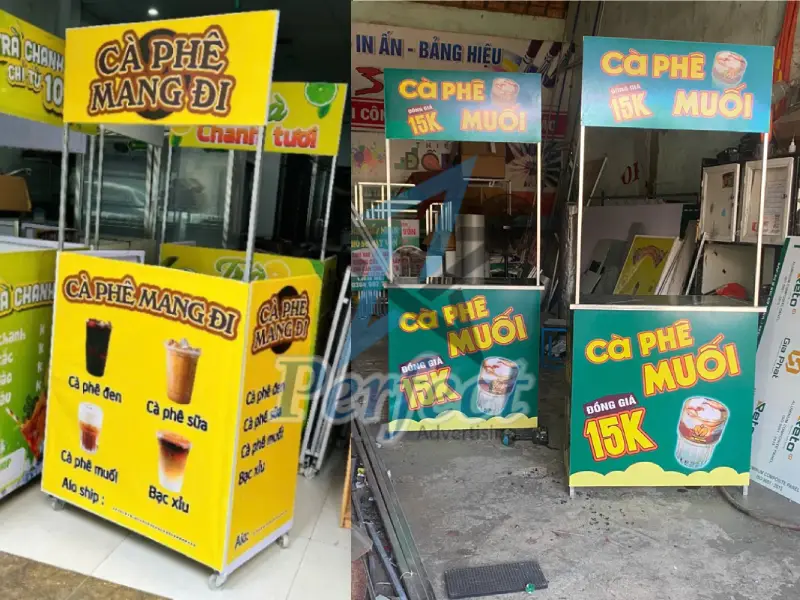 Phân loại các booth cà phê phổ biến