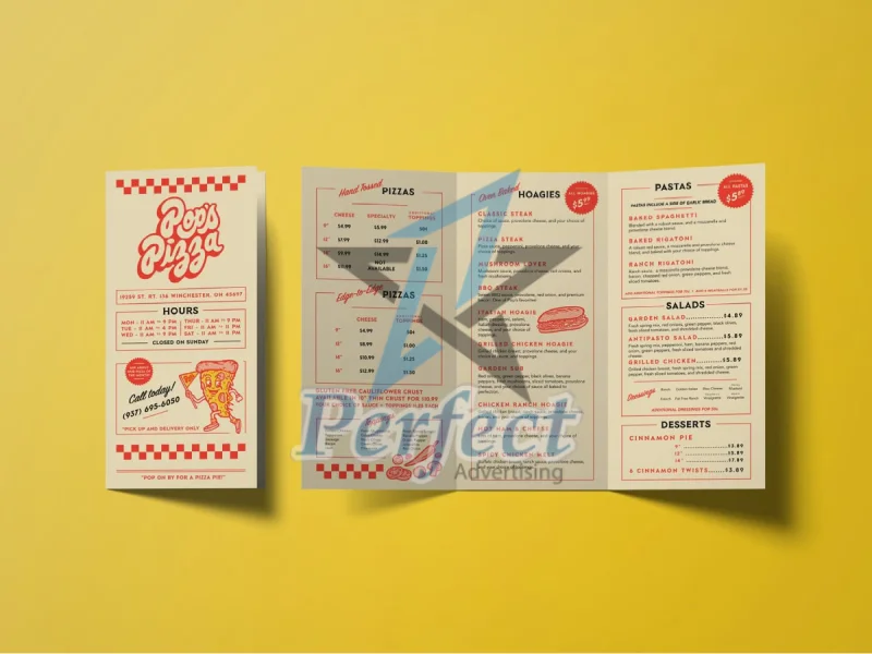 Mẫu leaflet bằng giấy kraf