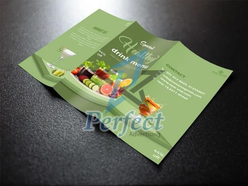 Mẫu leaflet đẹp, màu sắc nổi bật