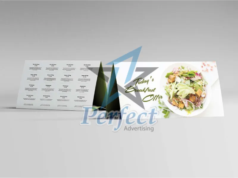 Mẫu tent card kích thước lớn