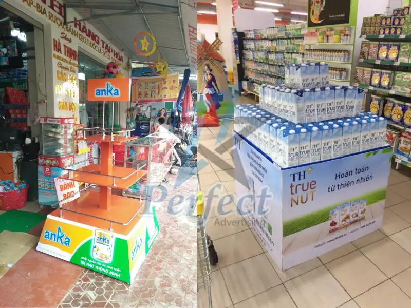 Mẫu ụ trưng bày sản phẩm đa tầng