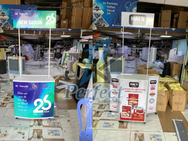 Các dịch vụ in booth sapling được sản xuất tại Perfect