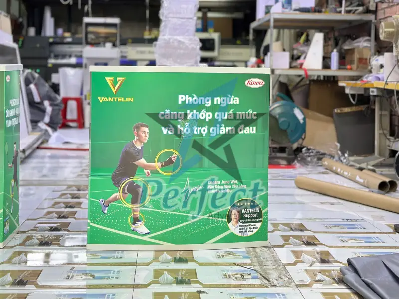 Các kích thước in booth sampling tại Perfect