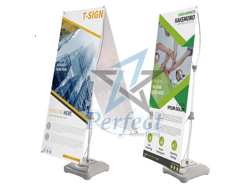 Chất liệu sản xuất standee đế nước