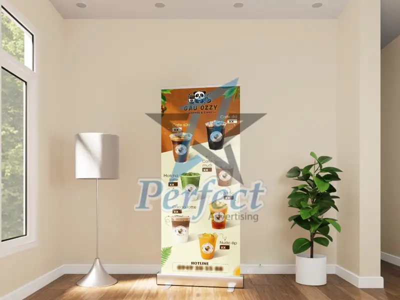 Công nghệ in standee cuốn tại Perfect