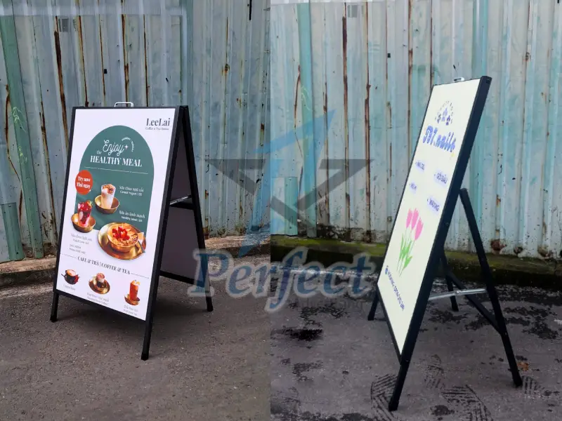 Hướng dẫn cách đặt standee chữ A tại Perfect