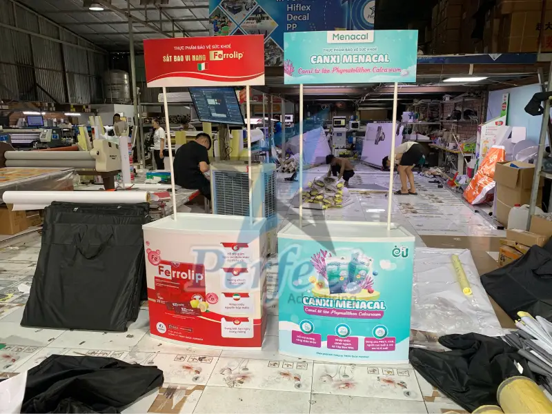 In booth cho ngành dược phẩm