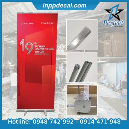 Standee Cuốn Nhôm Thường Tại Perfect
