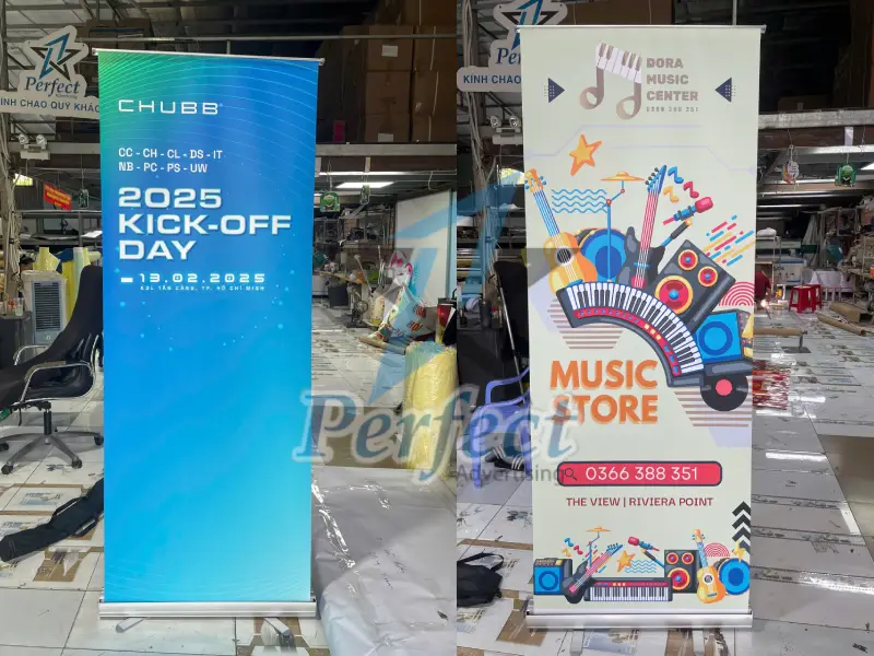 Ứng dụng của in standee cuốn trong chiến dịch truyền thông, sự kiện