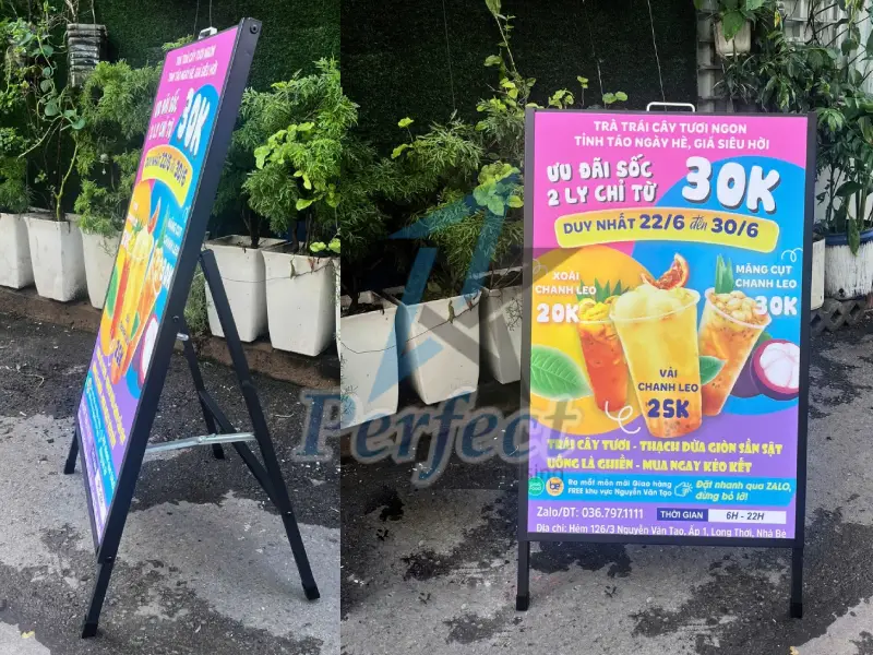 Ưu điểm nổi bật của standee chữ A