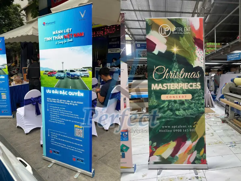 chân standee cuốn hôm
