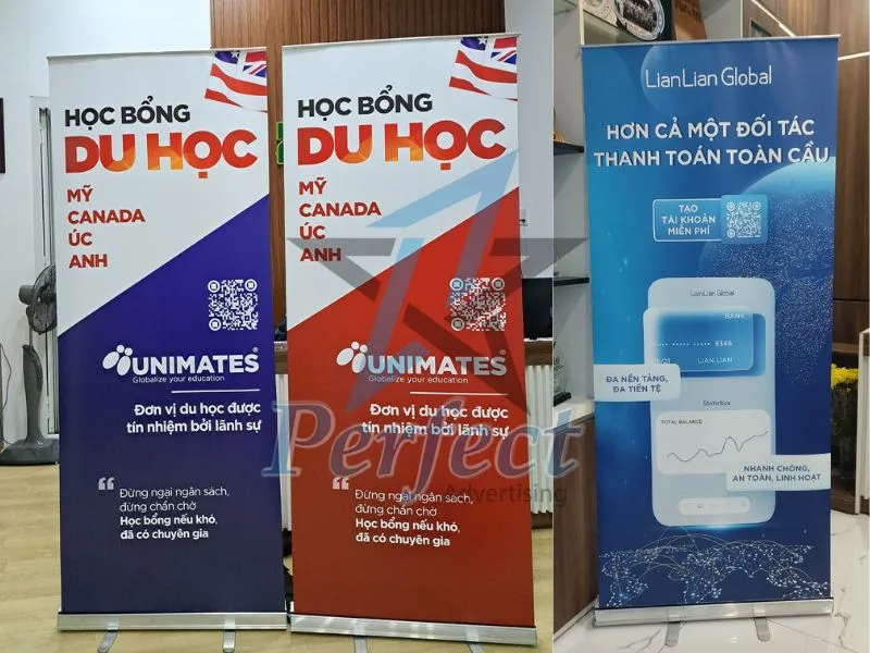 Cấu tạo sản phẩm standee cuốn nhôm 80x200 chi tiết