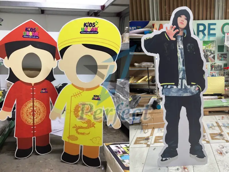 Dịch vụ in standee hình người tại Perfect