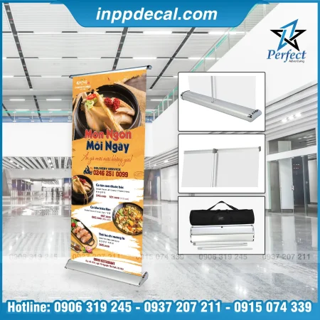Standee Cuốn Hào Hoa 1 Mặt