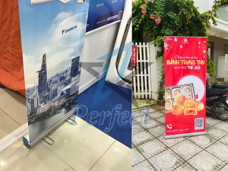 Ưu điểm của standee cuốn nhôm inox 80x200 nổi bật