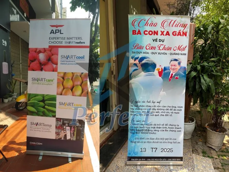 standee cuốn nhôm 80x200 cho triển lãm