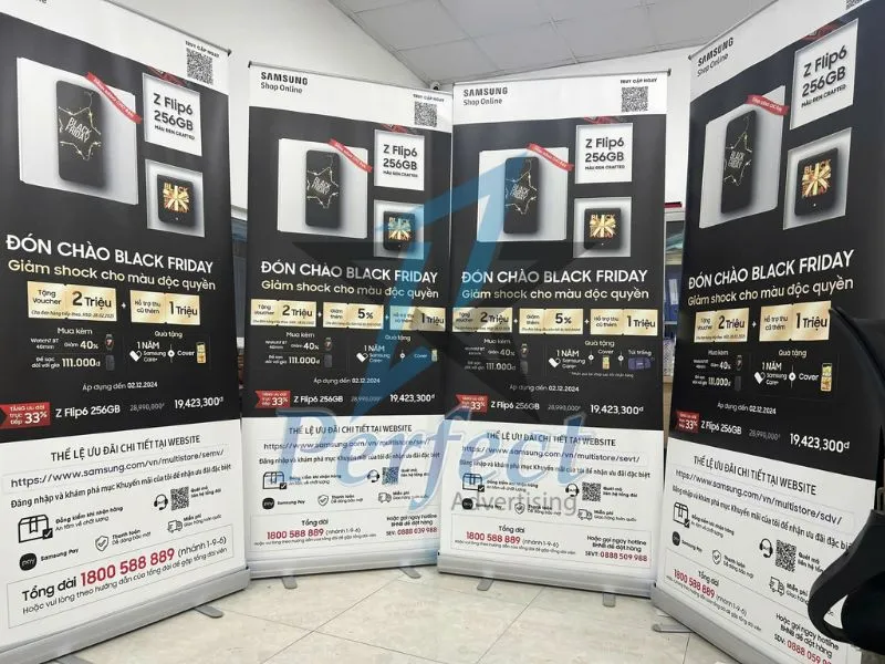 standee cuốn nhôm 80x200 giá rẻ độc đáo