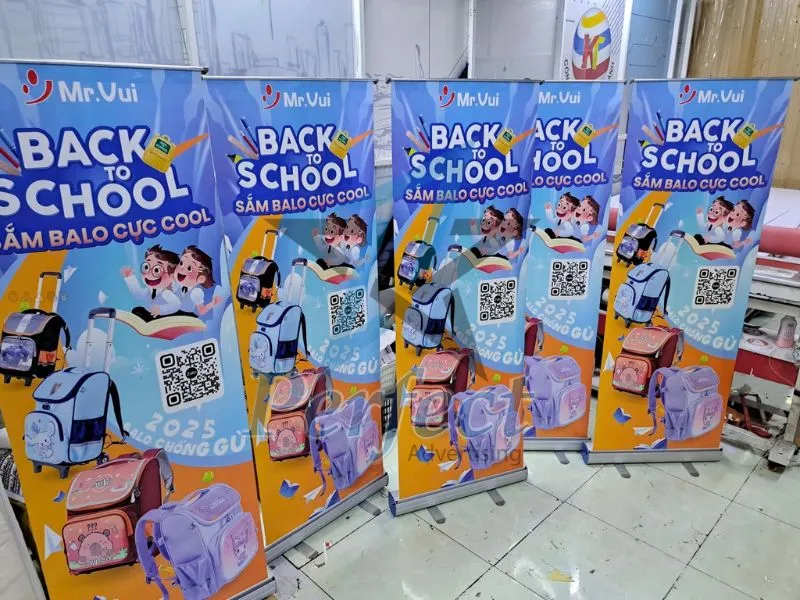standee cuốn nhôm cao cấp 80x200 cho quảng cáo
