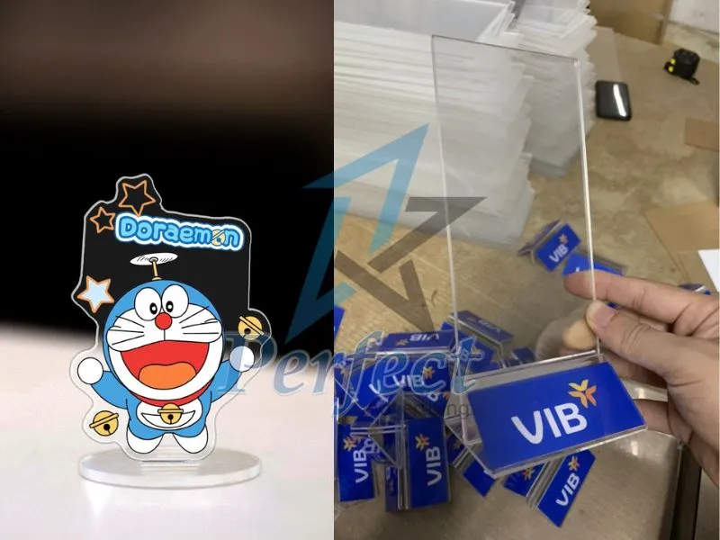 standee mica để bàn đẹp nhất