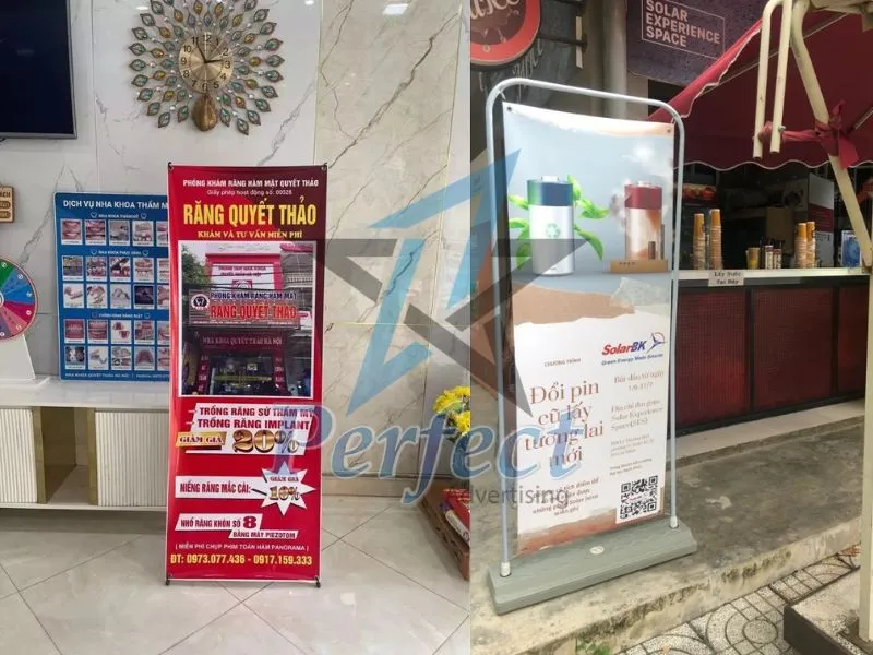 standee sự kiện trong thông báo