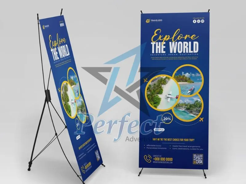 thiết kế standee cho du lịch