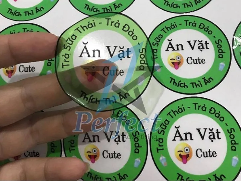 Các chất liệu dùng để in tem UV