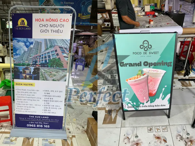 Các loại standee in ấn phổ biến tại Perfect