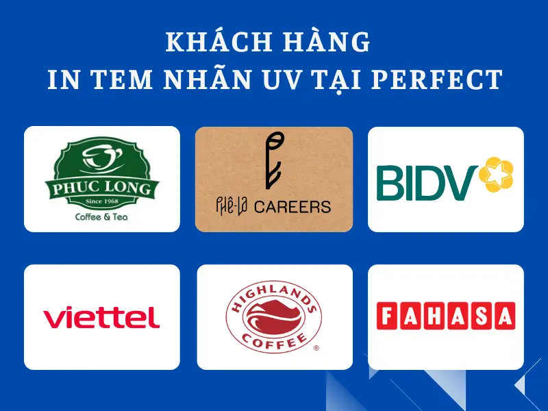 Khách hàng đã sử dụng dịch vụ in tem UV tại Perfect