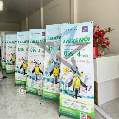 In Standee Chữ X Chuyên Nghiệp, Giá Tốt Tại TPHCM